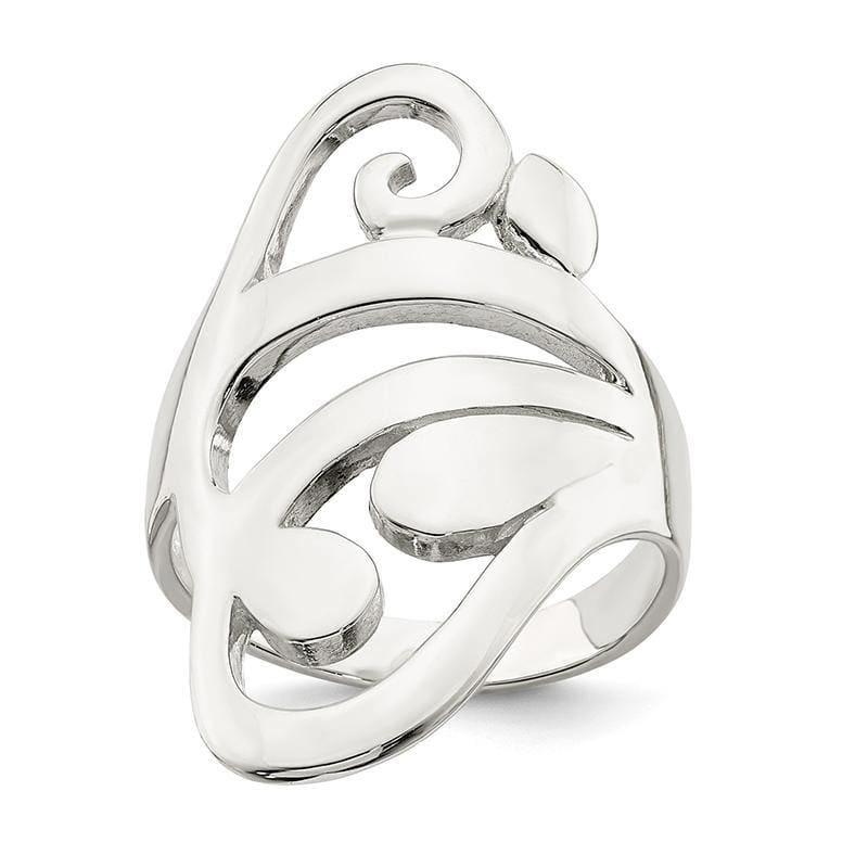 Sterling Silver Scroll Ring - Seattle Gold Grillz