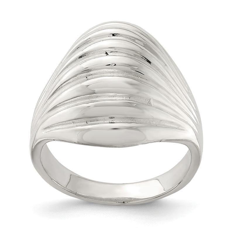 Sterling Silver Solid Domed Ring - Seattle Gold Grillz