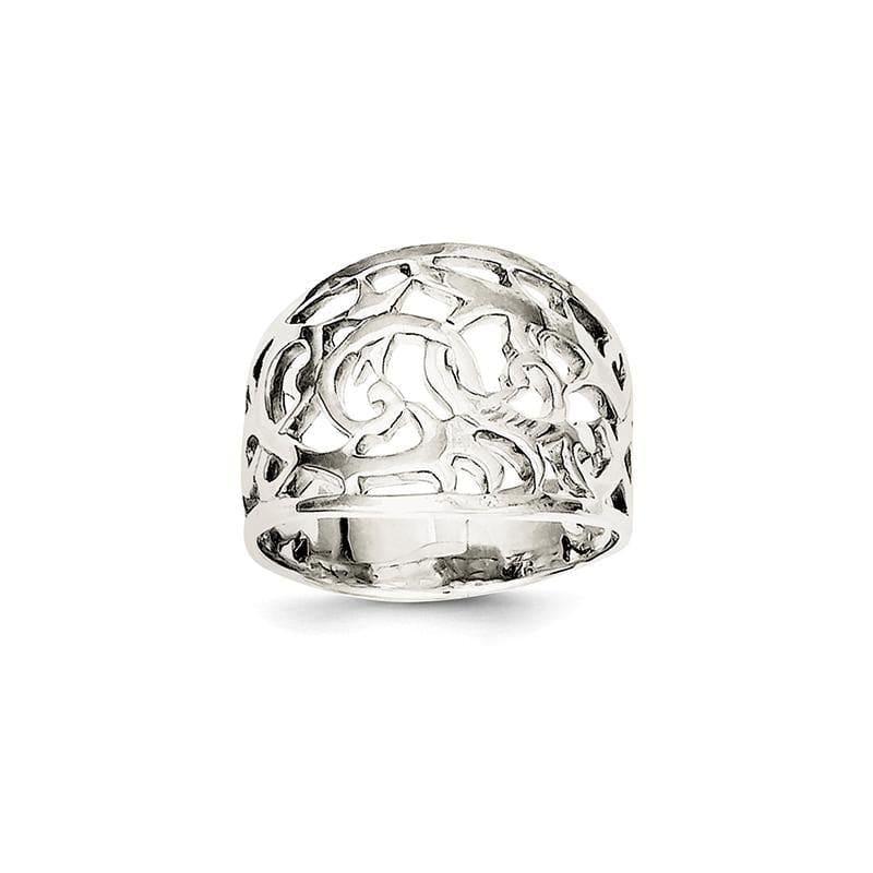 Sterling Silver Swirl Ring - Seattle Gold Grillz