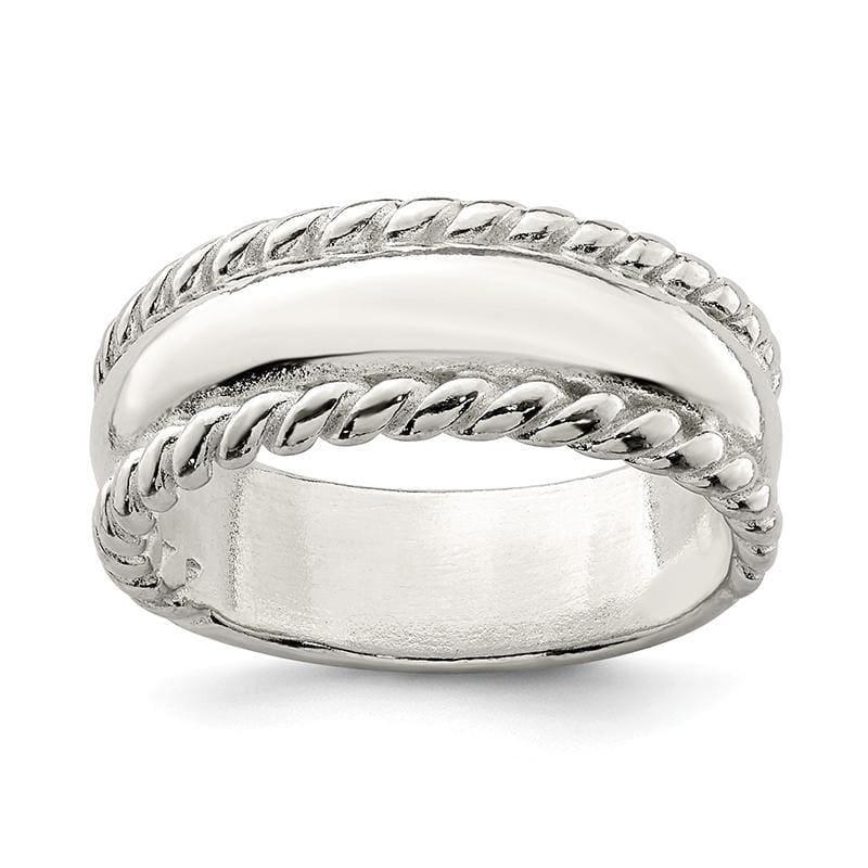 Sterling Silver Twisted Dome Ring - Seattle Gold Grillz