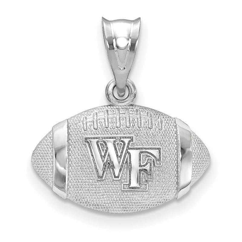 Sterling Silver Wake Forest University Football Pendant - Seattle Gold Grillz