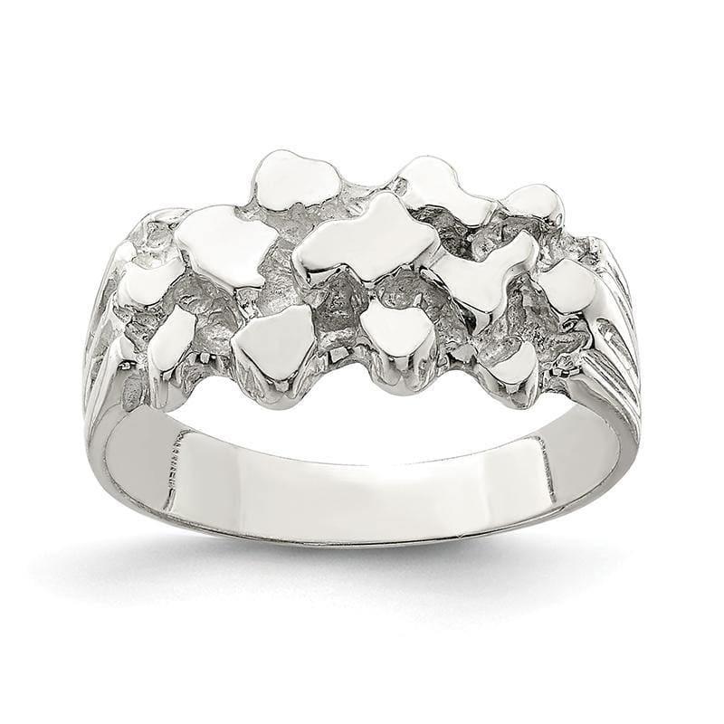 Sterling Silver Woman's Nugget Ring - Seattle Gold Grillz