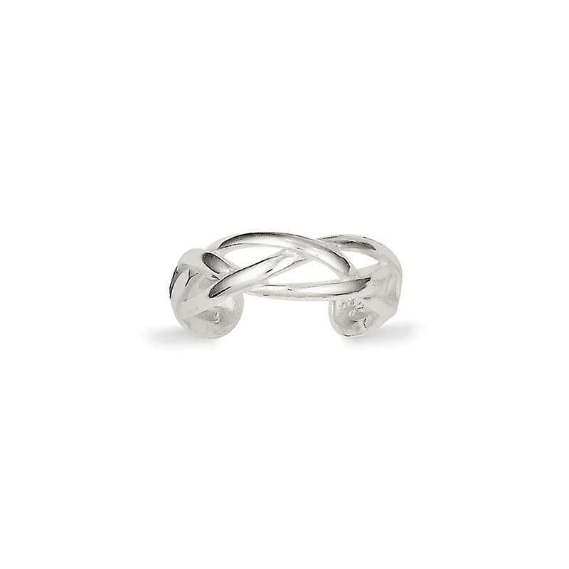 Sterling Silver Woven Toe Ring - Seattle Gold Grillz