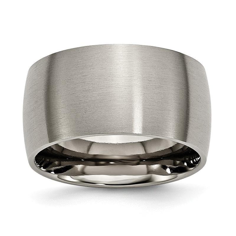 Titanium 12mm Brushed Band - Seattle Gold Grillz