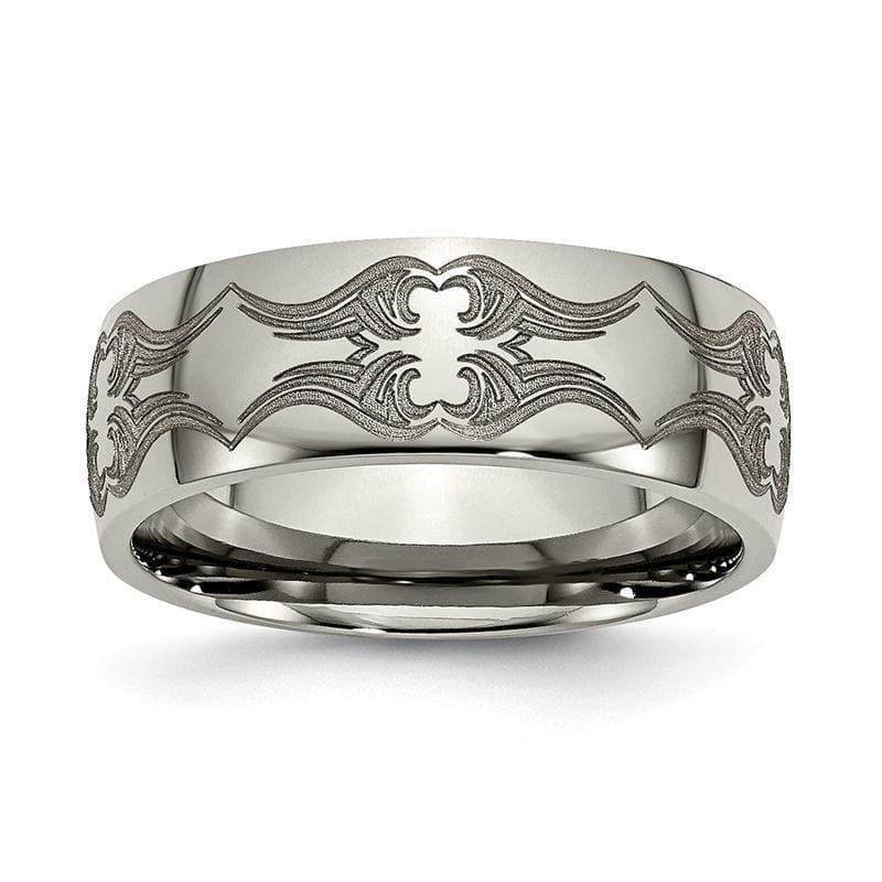 Titanium 8mm Polished Band - Seattle Gold Grillz