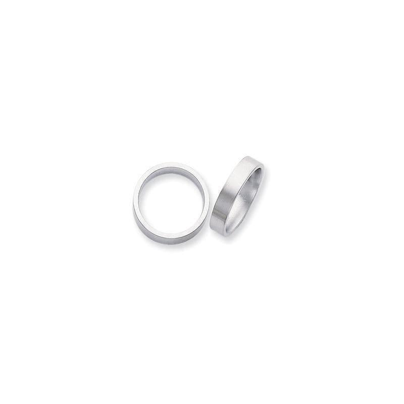 Titanium Flat 5mm Brushed Band - Seattle Gold Grillz