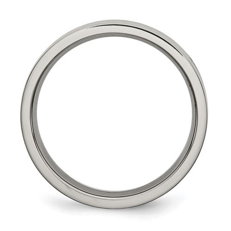 Titanium Flat 5mm Polished Band - Seattle Gold Grillz