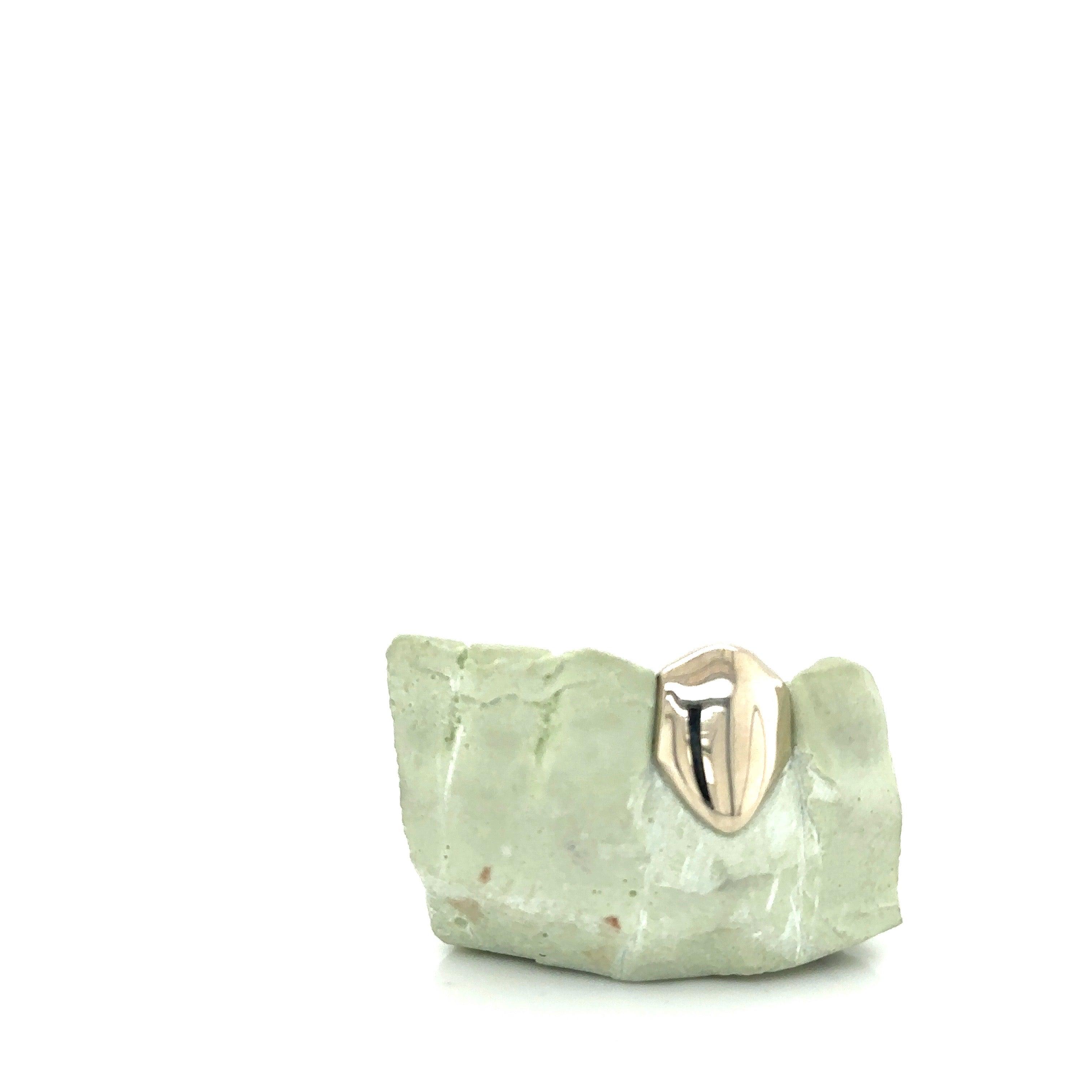 White Gold Left Side Incisor Tooth - Seattle Gold Grillz