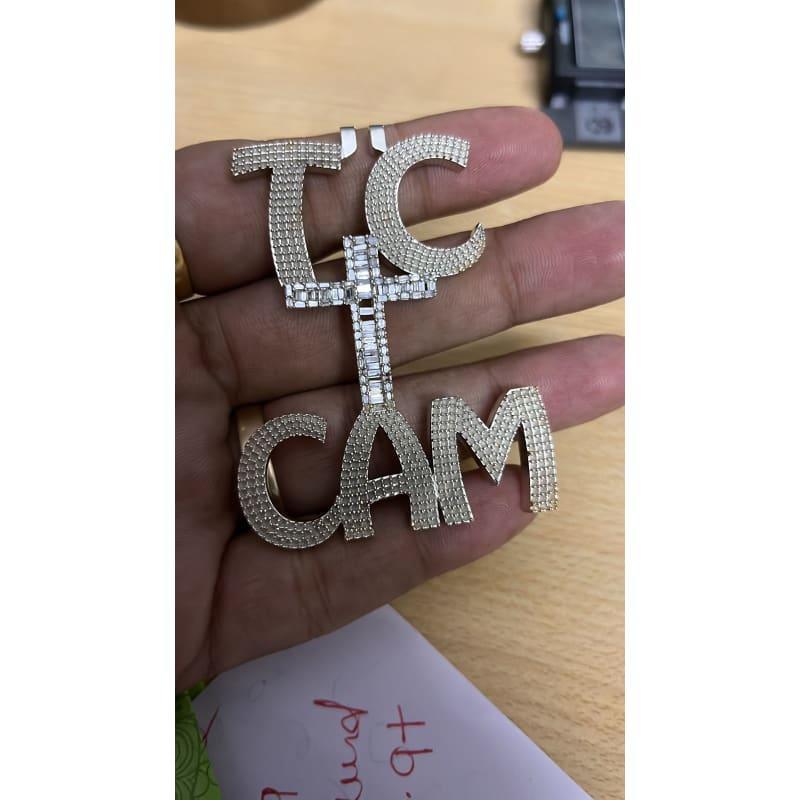 White Gold TC Cam Pendant - Seattle Gold Grillz