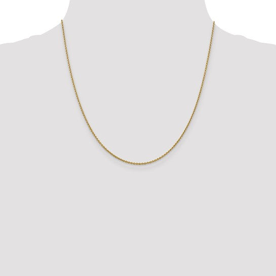 14k 1.8mm Solid Polished Cable Chain
