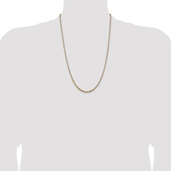 14k 2.5mm Box Chain