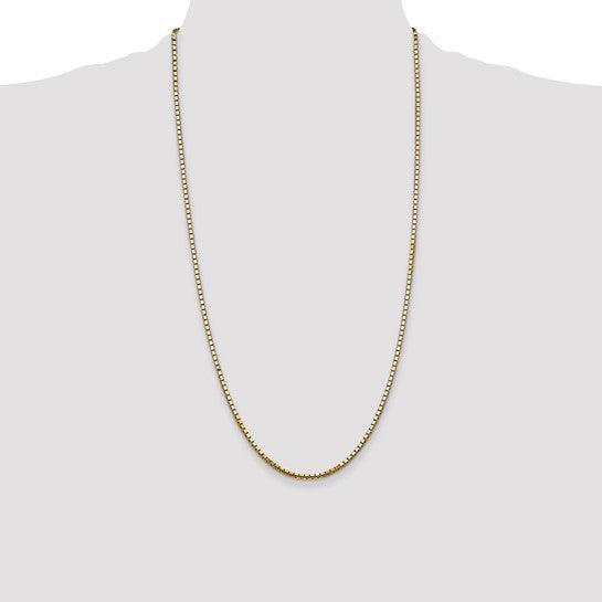 14k 2.5mm Box Chain