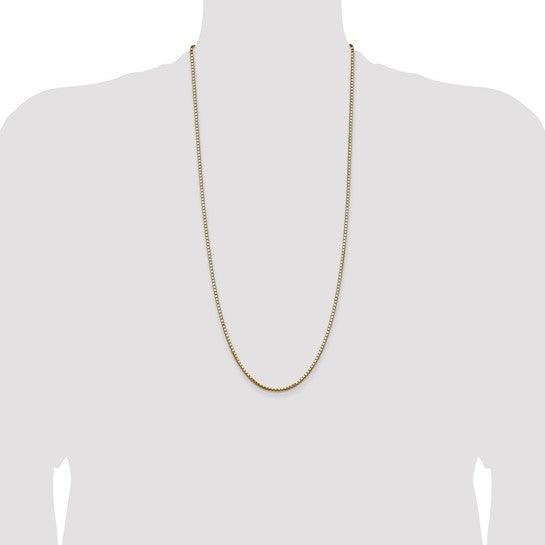 14k 2.5mm Box Chain